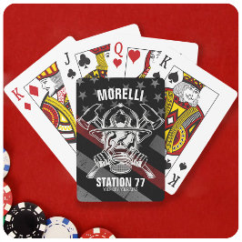 Eget NAMN Brandstridsinstans Station Casinokort
