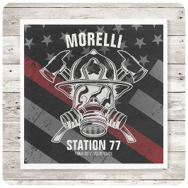 Eget NAMN Brandstridsinstans Station Pappersservett