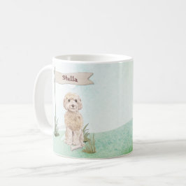 Eget namn Champagne Cockapoo Pet Hund Kaffemugg