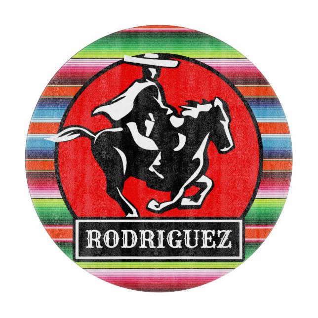 Eget NAMN Charro Horse Spanska mexikanska serbande (Framsidan)