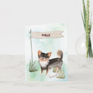 Eget namn Chocolate Lab Pet-Hund Anteckningskort