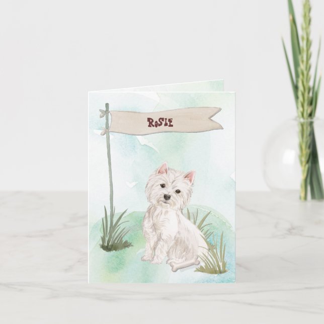 Eget namn Chocolate Lab Pet-Hund Anteckningskort (Framsida)