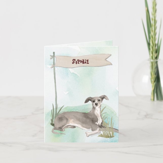 Eget namn Chocolate Lab Pet-Hund Anteckningskort (Framsida)