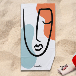 Eget namn för Abstrakt av färgad blå Orange