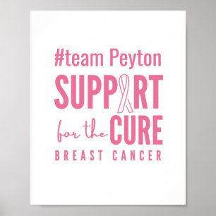 eget namn för bröstcancer Poster Skriver ut