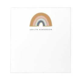 Eget namn för Earthy Bohemian Rainbow Anteckningsblock