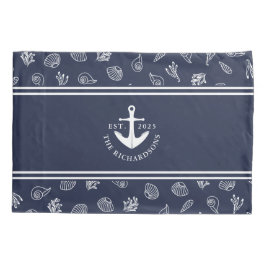 Eget namn för Nautisk anchor-marinblå vit