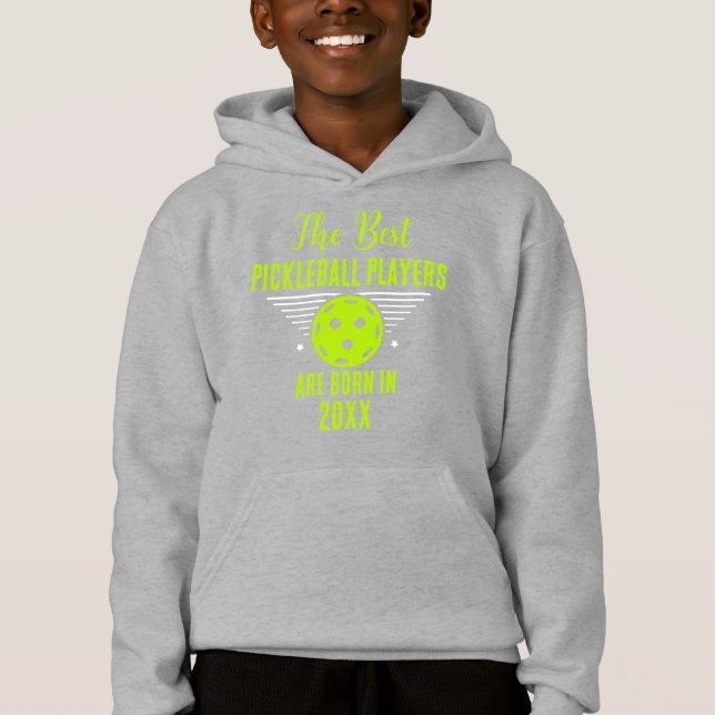 Eget namn för Pickleball-nummer Födelsedatum T Shirt (Framsida)