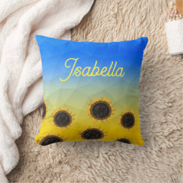 Eget namn för solblommor i Ukraina Kudde