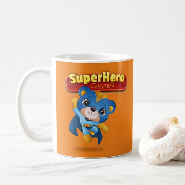 🦸 ‍ ♂️ eget namn för SuperHero,Inledande        Kaffemugg (Med munk)