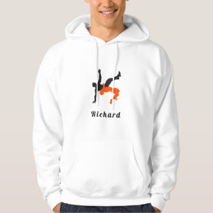 Eget namn för Wrestler Wrestling Silhouettes Sport Hoodie