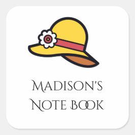 Eget namn - gult - etikett