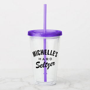Eget namn - hårda selteringsglasögon för akryltuml take away mugg