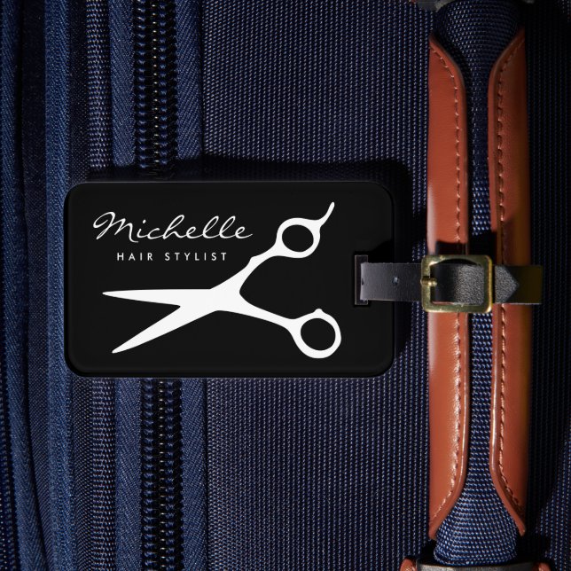 Eget namn Hårfrisörfrisörspassagerare Bagagebricka (Framsida Insitu 4)