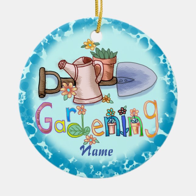  eget namn julgransprydnad keramik (Framsidan)