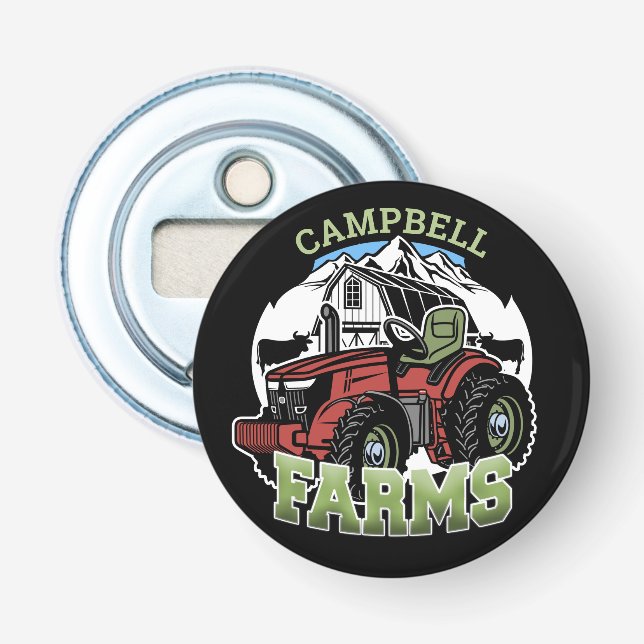 Eget namn Land Farms Barn Trader Farmer Farmer Flasköppnare (Framsidan)