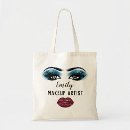 Eget namn Makeup Artist Kiss Bride Lash Blue Tygkasse