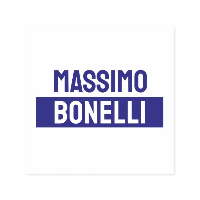 Eget Namn Minimalistisk Modern Enkel Självfärgande Stämpel (Design)