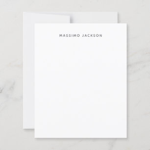 Eget namn minimalistisk modern enkel svart vit