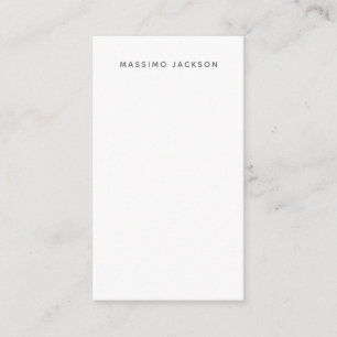 Eget namn minimalistisk modern enkel svart vit tilläggskort