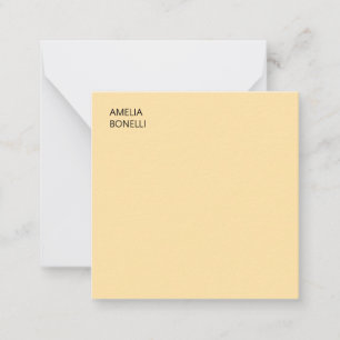 Eget namn modern minimal professionell enfärgad be anteckningskort