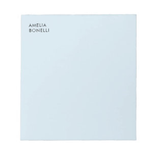Eget namn modern minimalistisk professionell enfal anteckningsblock