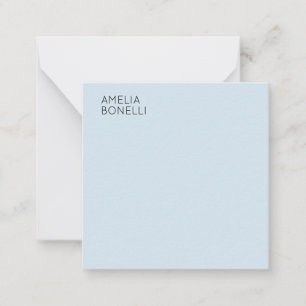 Eget namn modern minimalistisk professionell enfal anteckningskort