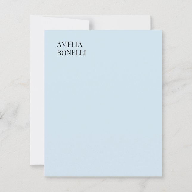 Eget namn modern minimalistisk professionell enfär (Framsida)