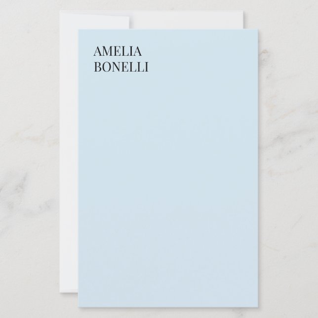Eget namn modern minimalistisk professionell enfär (Framsida)