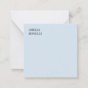 Eget namn modern minimalistisk professionell enfär anteckningskort