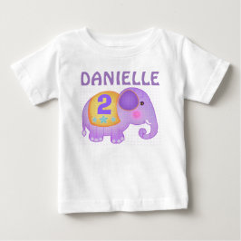Eget namn och ålder Elephant Tutu BodyKodräkt T-shirt