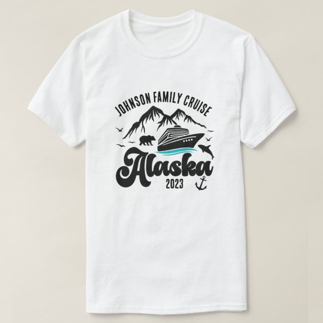 Eget namn och år Alaska Cruise T Shirt (Design framsida)