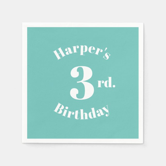 Eget namn och nummer för napkins vid dagsljus pappersservett (Framsidan)