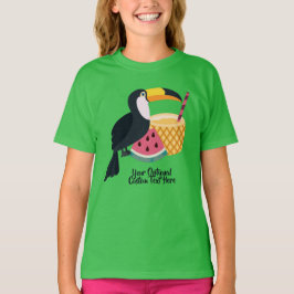 Eget namn och text Toucan-illustration T Shirt