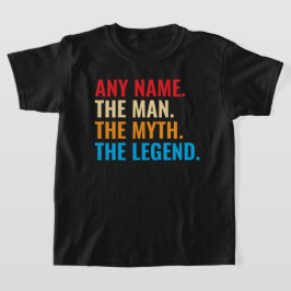 Eget namn på mannen, myten om den förklarande retr t shirt