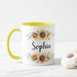 Eget namn på solrossolja mugg