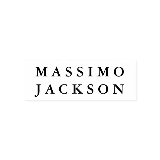 Eget Namn Professionell Trendig Minimalistisk Självfärgande Stämpel (Design)