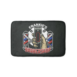 Eget namn Retro Barber Shop Pole Barbershop Badrumsmatta
