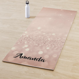 Eget namn Ro Guld Glitter Girly Gift Idea