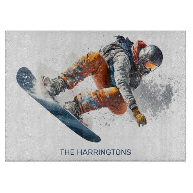 Eget namn Snowboarder-illustration (Framsidan)
