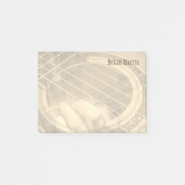 Eget namn Spia acoustic guitar nagar fingrad kord Post-it Block