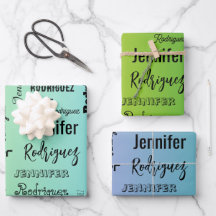 Eget namn Text Abstrakt blå Grönt Övertoning