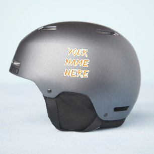 Eget namn Text Script Unisex Helmet Stickers Klistermärken