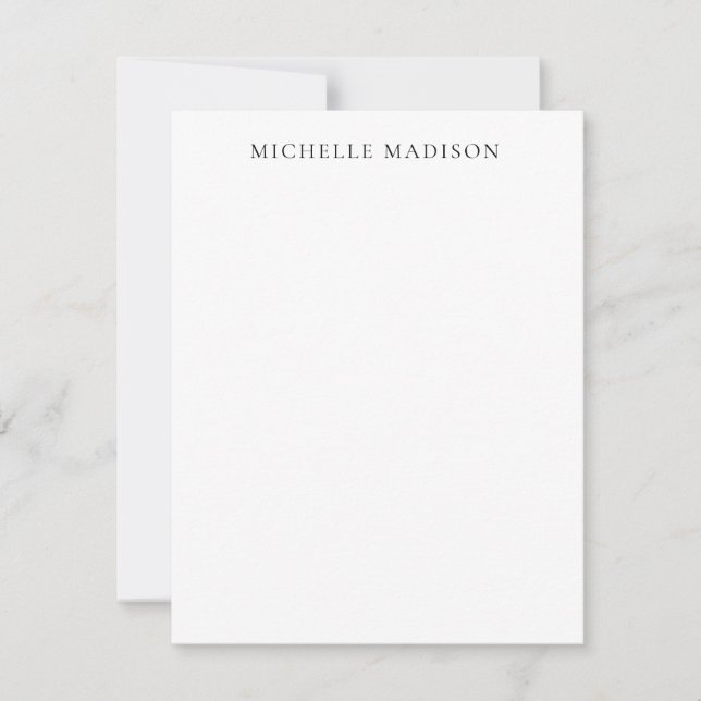 Eget namn trendigt minimalistiskt professionellt v (Framsida)