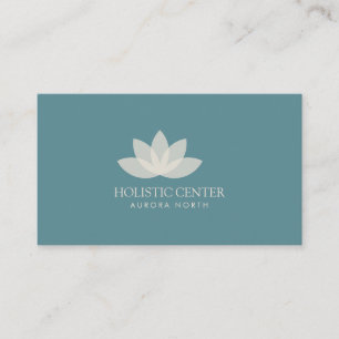 Eget namn Yoga för ivory Lotus Flower Visitkort