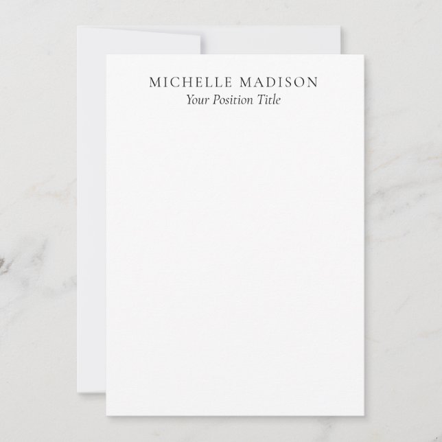 Eget namnläge Trendig minimalistisk professionell  (Framsida)