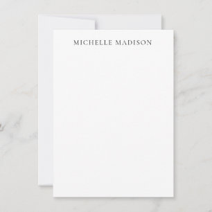Eget namnläge trendig minimalistisk professionell anteckningskort
