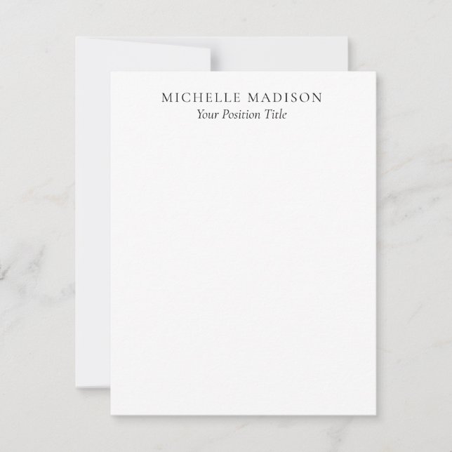 Eget namnläge trendigt minimalistiskt professionel (Framsida)