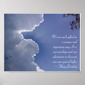 Eget Speciellt ljus Poster