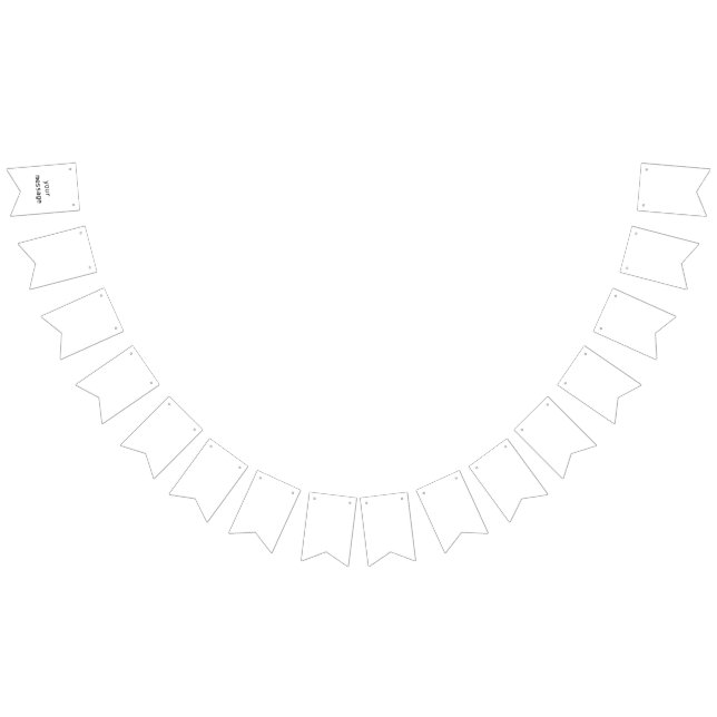 EGET TILLVERKAT BUNTING-BANNER VIMPLAR (Alla)